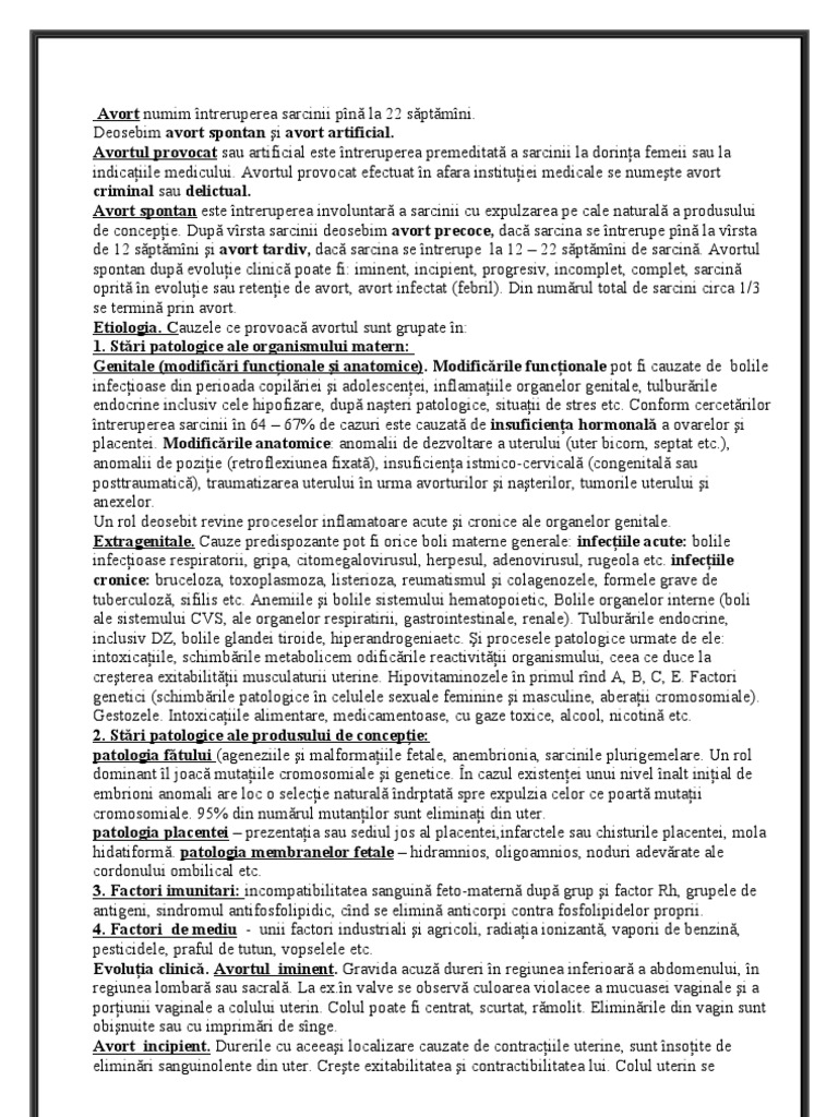 Avortul | PDF