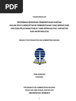 Download Makalah Tentang Reformasi Birokrasi Pemerintahan Daerah by Deni Cakra SN144161066 doc pdf