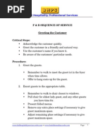 Download Food and Beverage Sequence Of Service by Agustinus Agus Purwanto SN14416785 doc pdf
