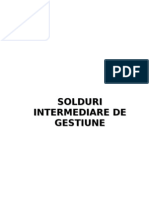 Solduri Intermediare de Gestiune