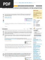 What Is The Difference Between Javascript Jquery and Ajax Programming 1