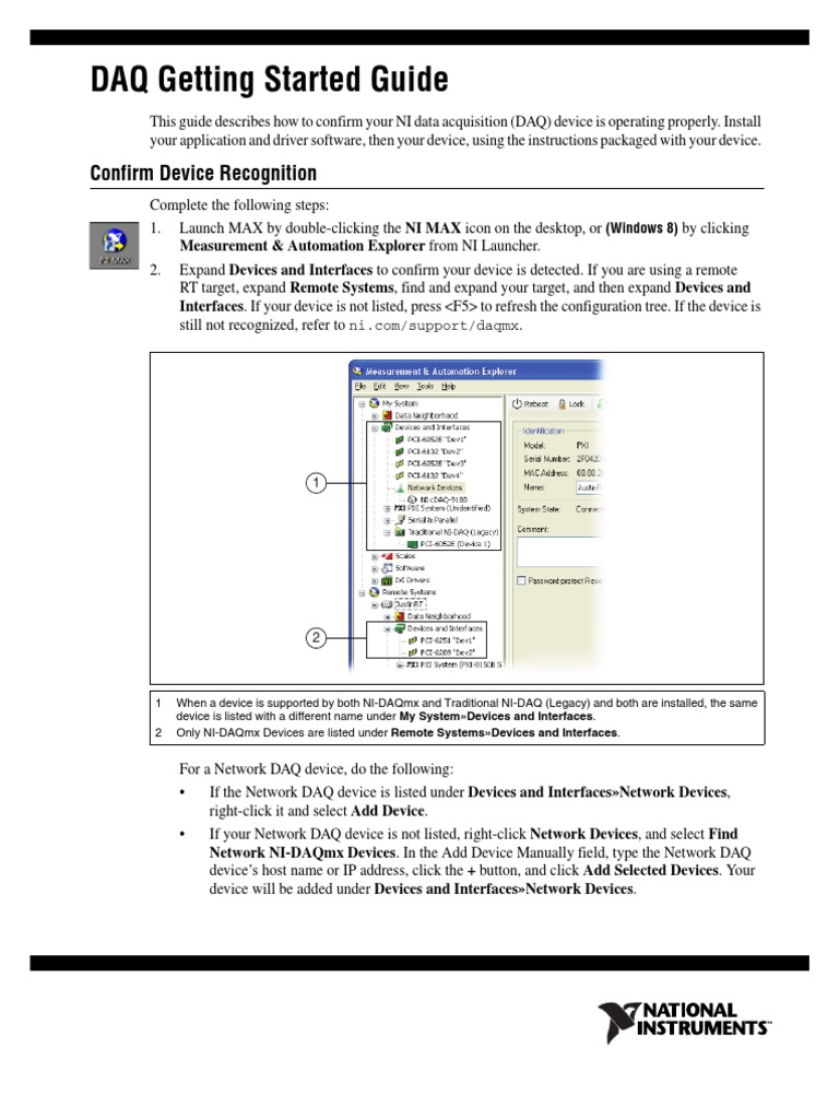 DAQ Getting Started | PDF | Signal (Electrical Engineering) | Sensor