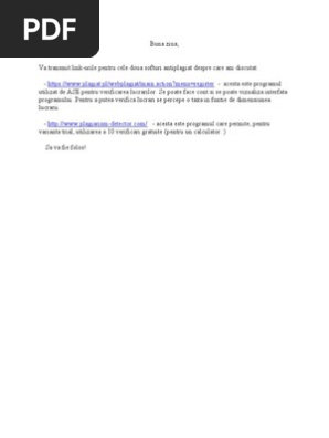 Programe Detectare Plagiat Doc