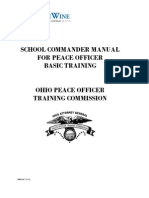 Peace Officer Basic Training Commanders Manual - Effective 7-1-13