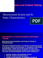 Measurement System Static Characteristics