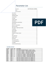 FANUC 0M Parameter List