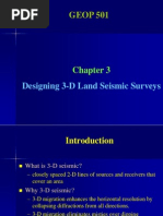 GEOP 501: Designing 3-D Land Seismic Surveys