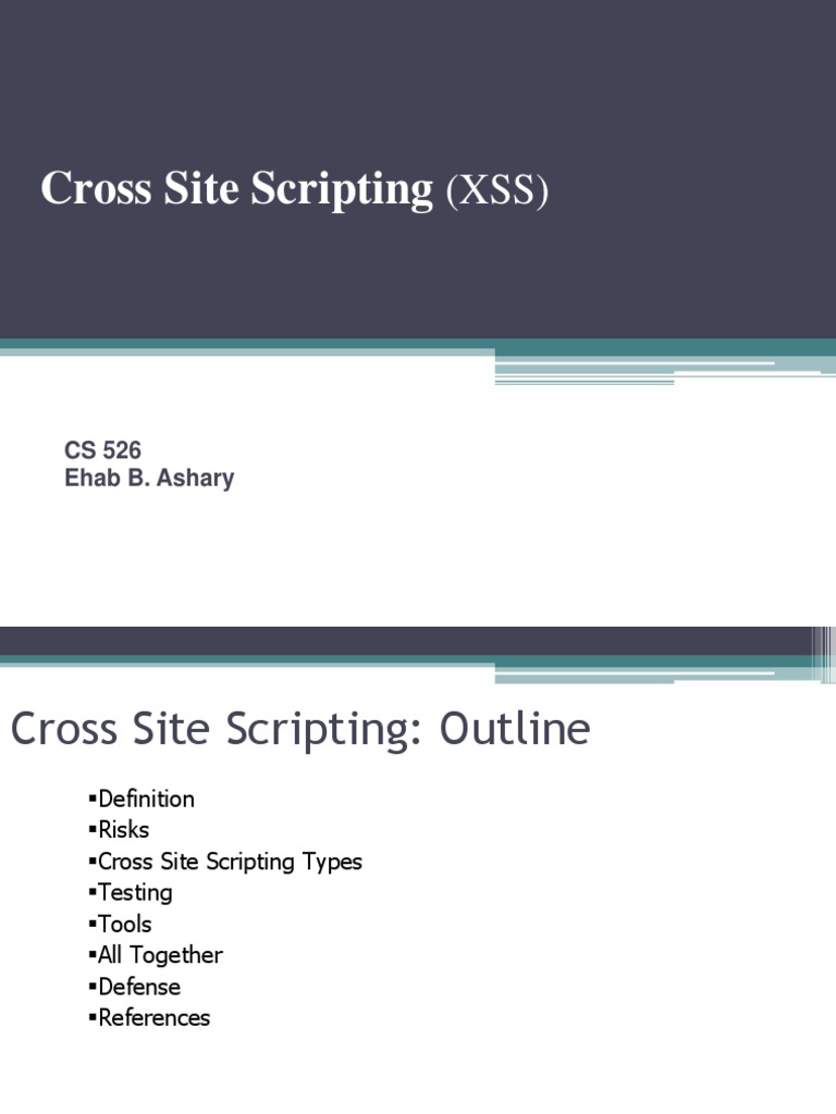 Testing Cross-Site Scripting