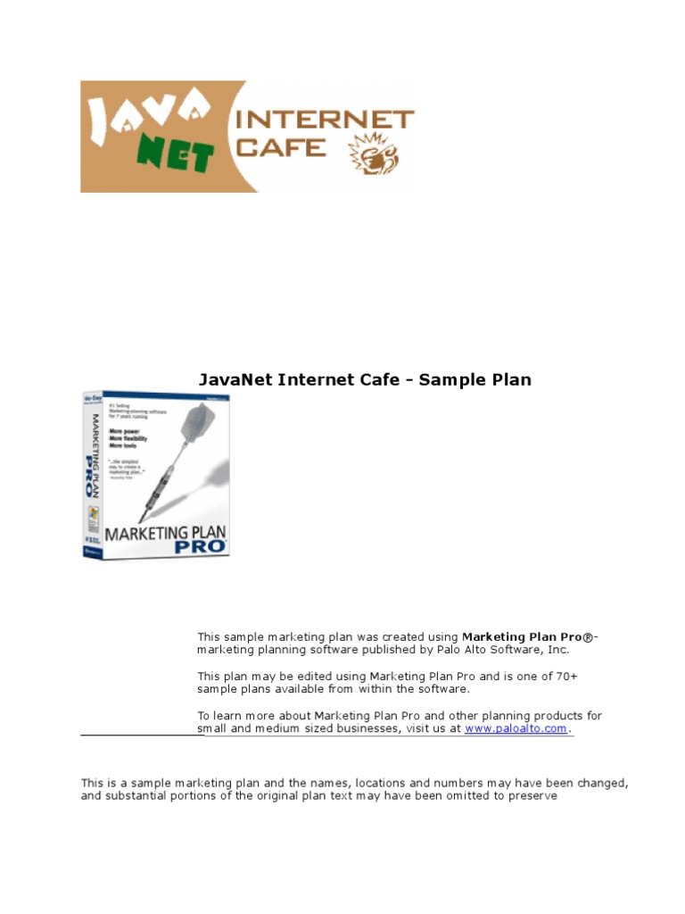 Cafe Sample Marketing Plan New PDF Swot Analysis