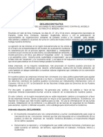 Primera_declaracion Movimiento Mesoamericano Contra Modelo Extractivo