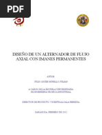 Alternador de Flujo Axial Con Imanes Permanentes