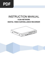 Instruction Manual: H.264 Network Digital Video Surveillance Recorder