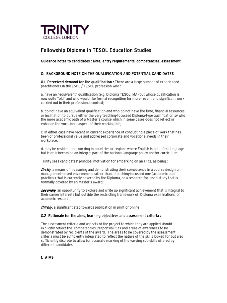 FTCL Syllabus Overview and Requirements | PDF | English As A Second Or ...