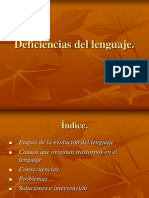 Deficiencias lenguaje2006EP