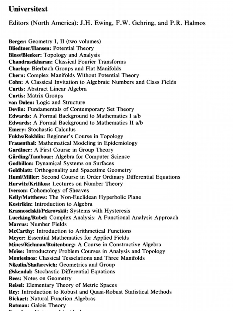 Curtis Abstract Linear Algebra | PDF