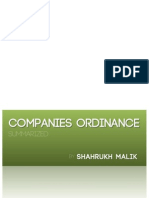 Companies Ordinance (Summarized) 
