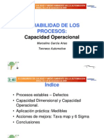 Variabilidad de Los Procesos. Capacidad Operacional. 2006