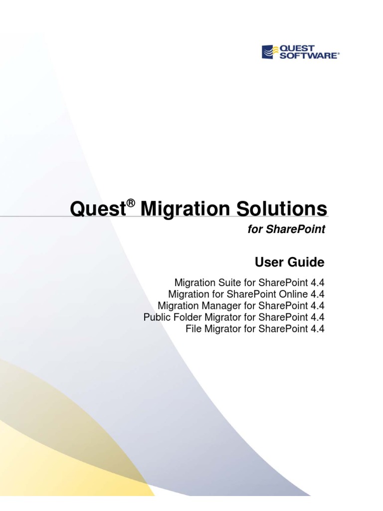 File Migrator For Sharepoint User Guide Userguide 3140 | PDF | Share ...