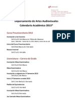2013 Aa Calendario Academico