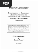 Besant & Leadbeater - Occult Chemistry