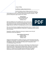 Minnesota Jobs Coalition Statewide Survey Memo - May 28, 2013