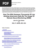 Strahlenfolter - Targeted Individuals - How The NSA Harasses Thousands of Law Abiding Americans Daily by The Usage of Remote Neural Monitoring (RNM)