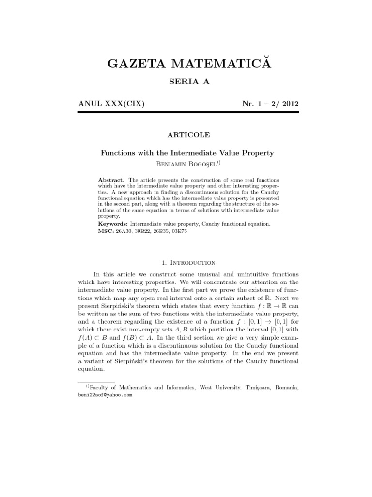 Gma1 2 2012 Continut | PDF | Prime Number | Mathematical Concepts