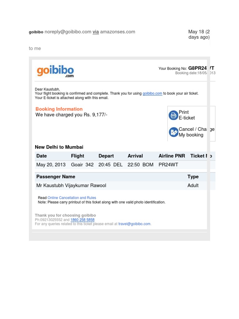 Air Ticket Sample | | Airlines