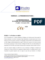 Fiche 4 - La Prsidence en Chiffres BE