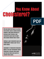 Health Awareness Poster - Cholesterol