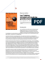 Los 7 Habitos Autodestructivos de Las Grandes Empresas