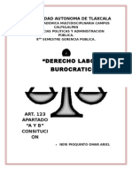 "Derecho Laboral Burocratico": Universidad Autonoma de Tlaxcala