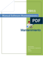 Manual de Usuario Software Mantenimiento