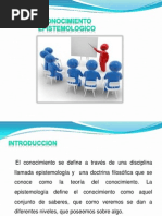 El Conocimiento Epistemologico