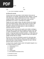 AVALIAÇÃO   DE  PORTUGUÊS 6 ano 2 bim.