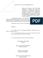 Resolução #424, de 27 de Novembro de 2012