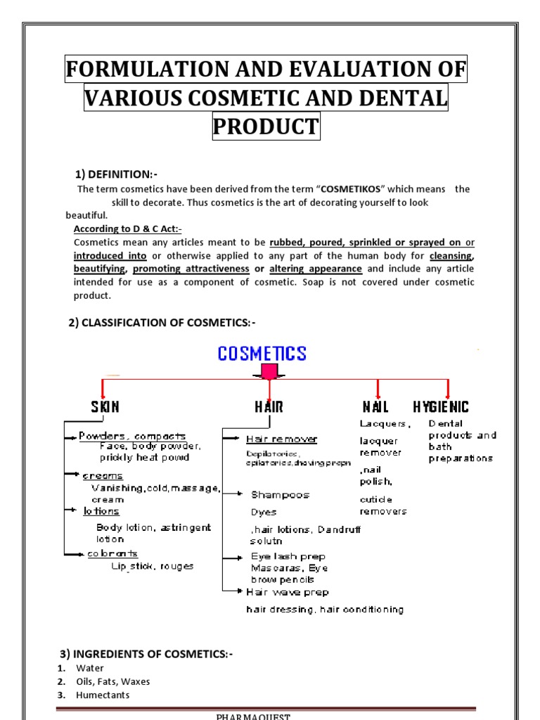 Formulation Evaluation of Cosmetic Pdts Shampoo Human Tooth