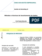 Mtodos e tcnicas de levantamento de dados