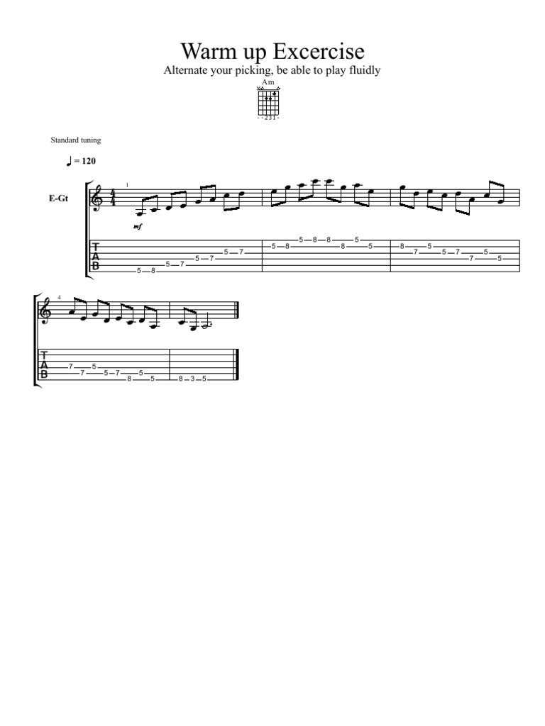 Warm Up Exercise | PDF