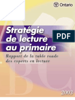 Strategie de Lecture