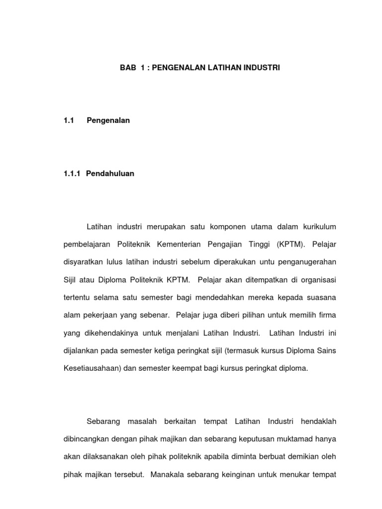 Contoh Surat Amaran Pelatih Praktikal