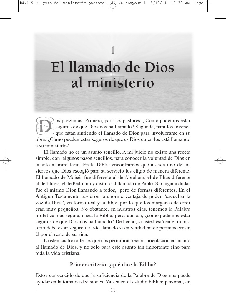 El Llamado de Dios Al Ministerio | PDF | Moisés | Oración