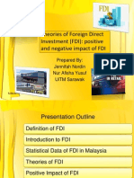 FDI Theory Positive and Negative Impact