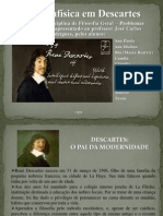 A METAFÍSICA EM DESCARTES - Slide Diminuído José Carlos