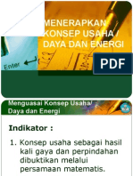 1a Menerapkan Konsep Usaha, Daya Dan Energi