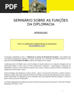 Seminario Sobre Funcoes Diplomacia
