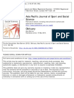 Asia Pacific Journal of Sport and Social Science