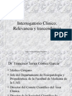 1 -Interrogatorio clínico, relevancia y trascendencia