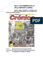 Guatemala: Los Crímenes de La Guerrilla Marxista - URNG