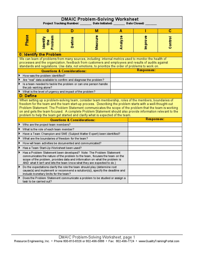 Dmaicform | PDF
